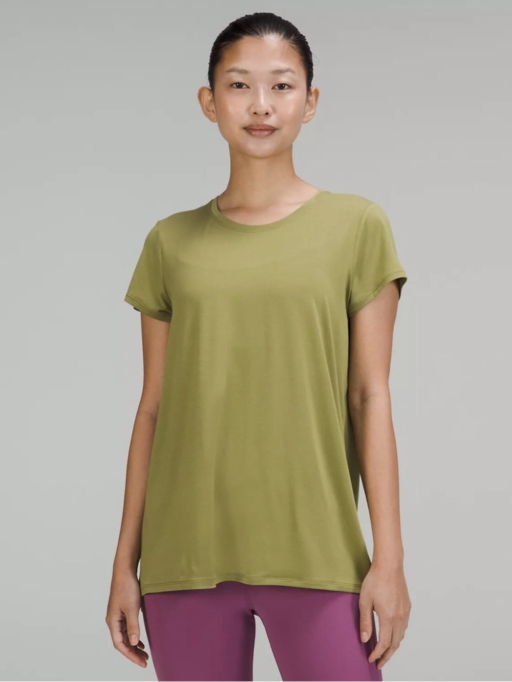 Lululemon Olive Green Women's Short Sleeve Tee
